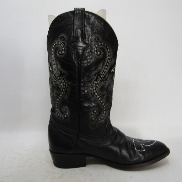 Ferrini Mens Size 12 D Black Leather Cowboy Western Boots main image 10